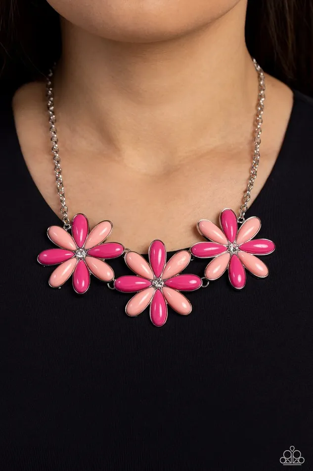Necklaces Paparazzi Jewelry Paparazzi Necklace Bodacious Bouquet Pink
