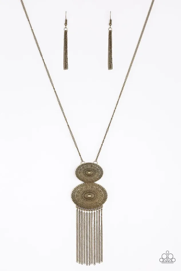 Paparazzi Necklace Sun Goddess Brass Paparazzi Jewelry Necklaces