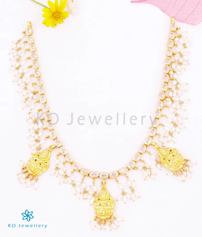 Necklaces The Naveli Lakshmi Silver Necklace White Silversmith