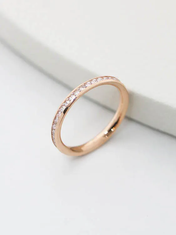 MinimalBijoux Rings 14K 18K Gold Luxury Cubic Ring