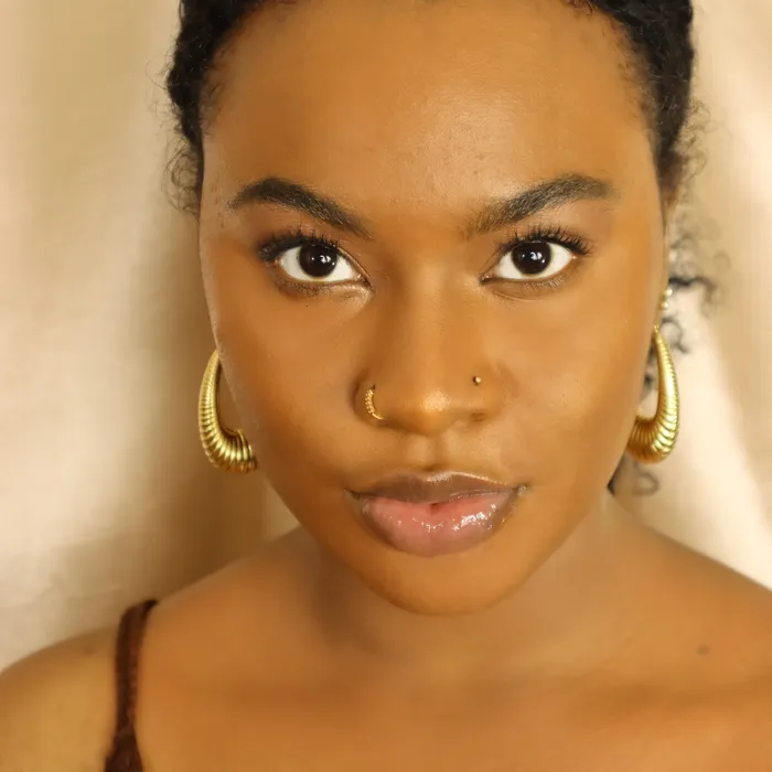 Amara 18ct goldplated hoop Earrings Omolola Jewellery Earrings