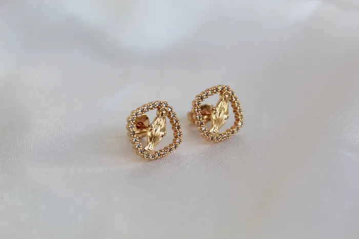 Earrings TheLittleCatholic Our Lady of Grace Earrings