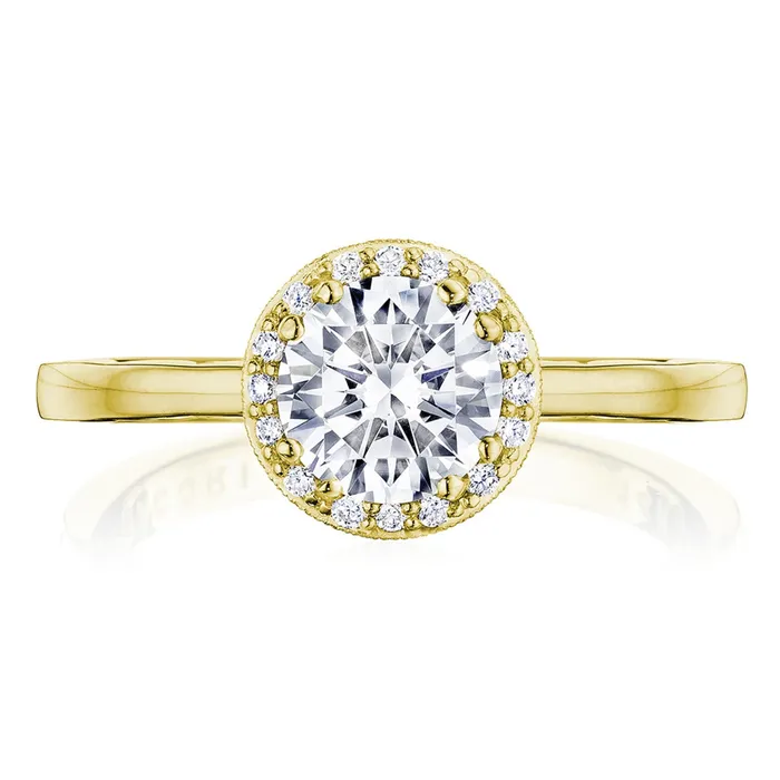 Rings International Diamond Center Tacori14k Yellow Gold Coastal Crescent Collection Engagement Ring Setting 015CTW