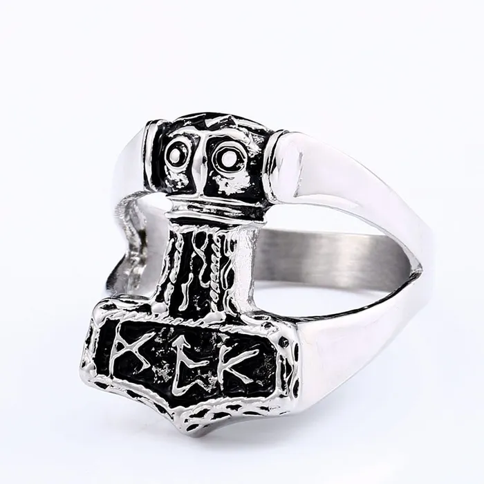 Rings Valhalla Vikings Viking Ring Old Norse Mjolnir