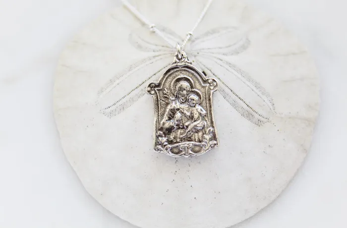 St Joseph Necklace in 925 Sterling Silver TheLittleCatholic Necklaces